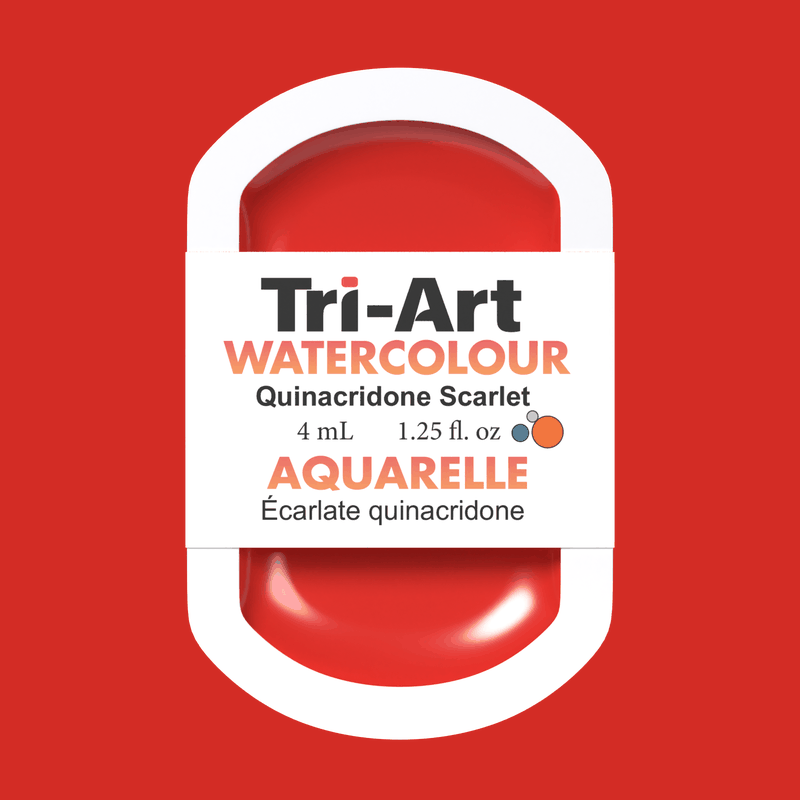 Tri-Art Water Colours - Quinacridone Scarlet-5