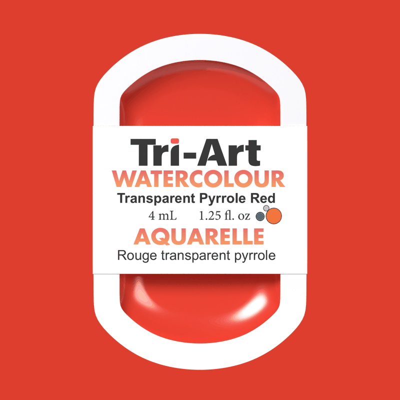 Tri-Art Water Colours - Transparent Pyrrole Red Medium-5
