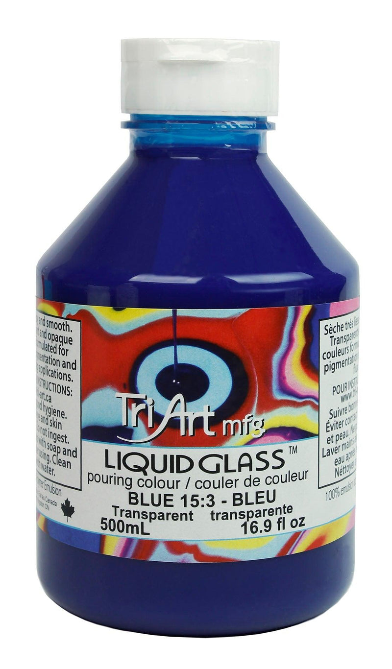 Liquid Glass - Pouring Colours - Blue-0