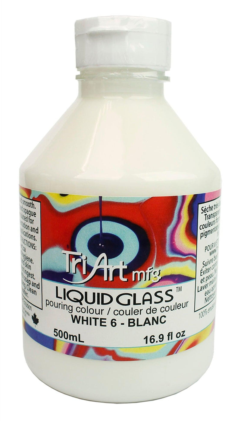 Liquid Glass - Pouring Colours - White-0