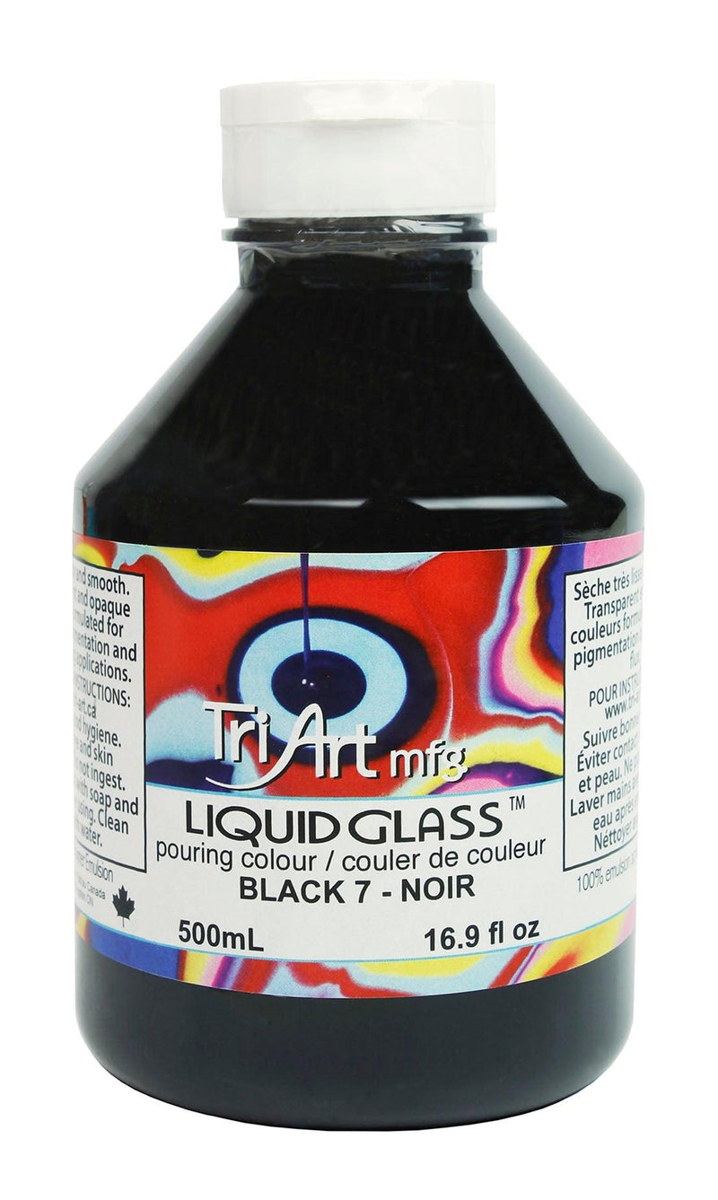 Liquid Glass - Pouring Colours - Black-0