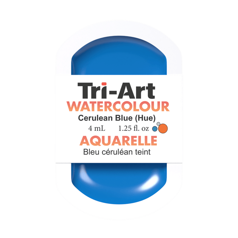 Tri-Art Water Colours - Cerulean Blue Hue-0
