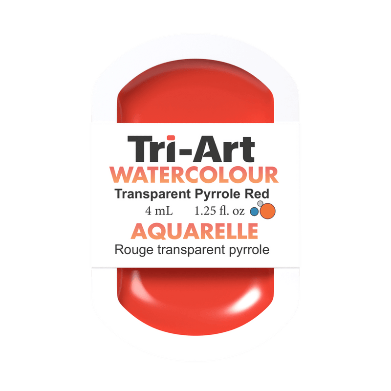 Tri-Art Water Colours - Transparent Pyrrole Red Medium-0