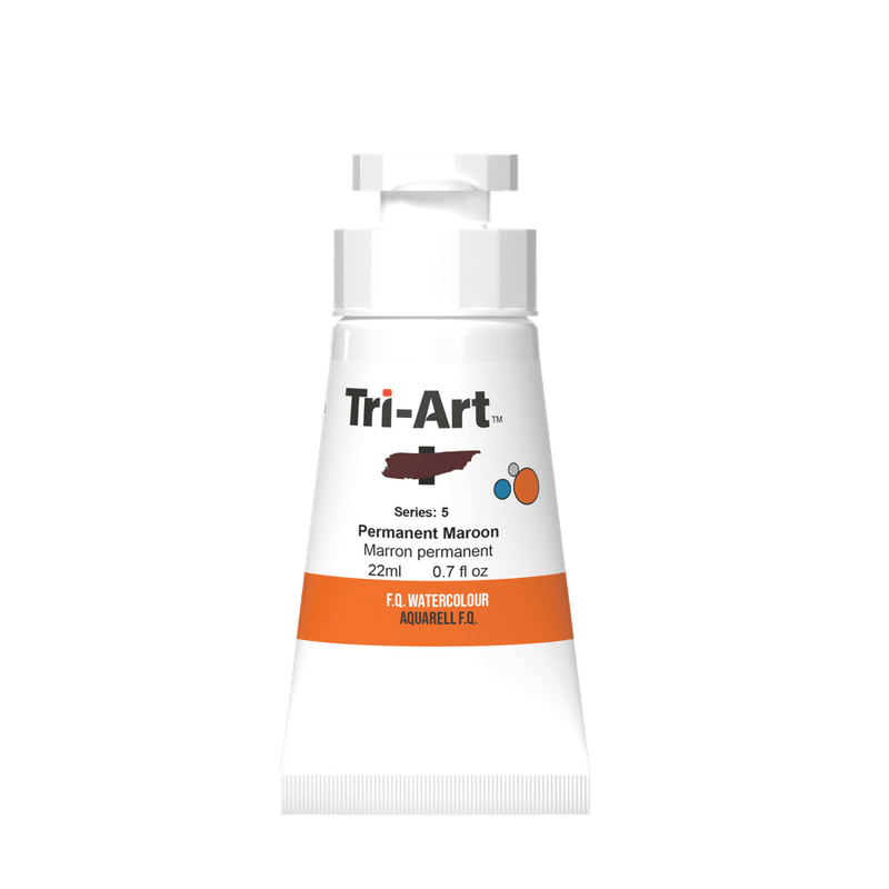 Tri-Art Water Colours - Permanent Maroon-3