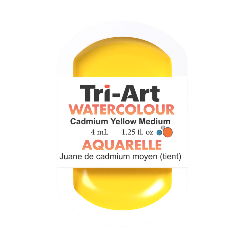 Tri-Art Water Colours - Cadmium Medium Yellow Hue-0