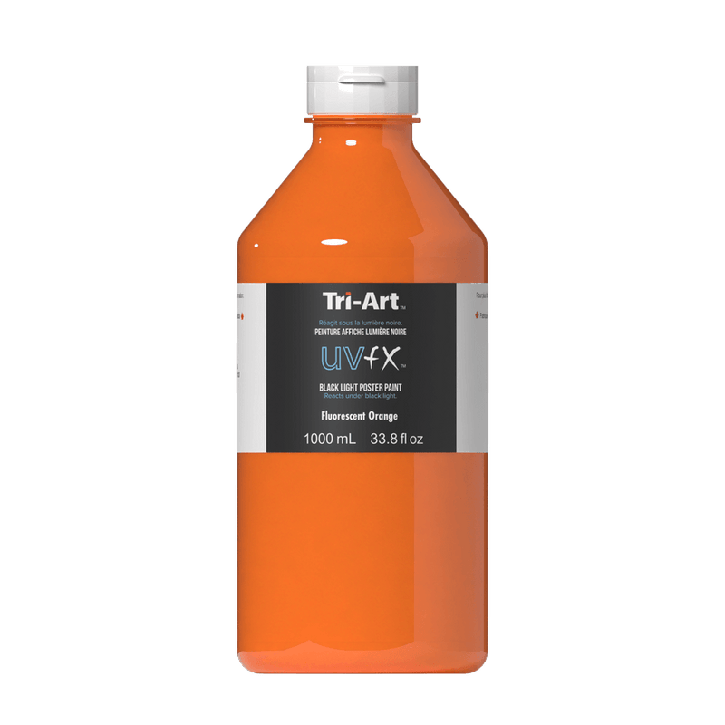 UVFX Black Light Poster Paint - Fluorescent Orange-1