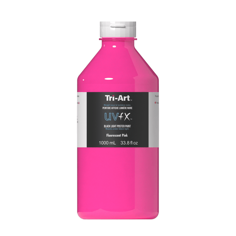 UVFX Black Light Poster Paint - Fluorescent Pink-3