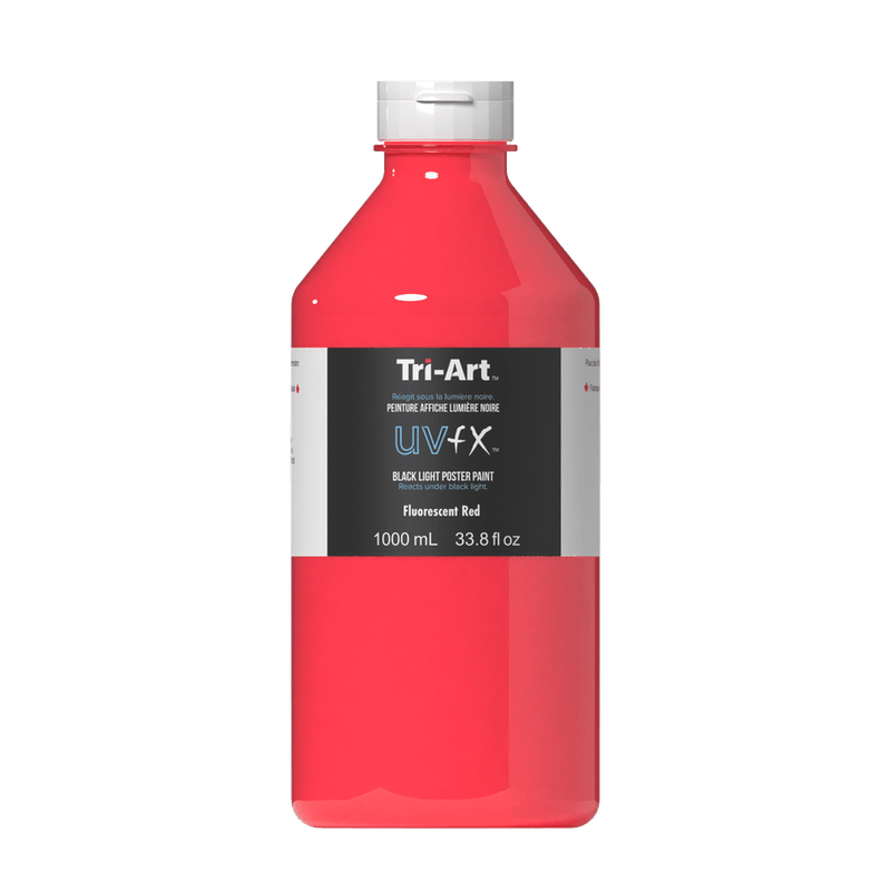 UVFX Black Light Poster Paint - Fluorescent Red-1