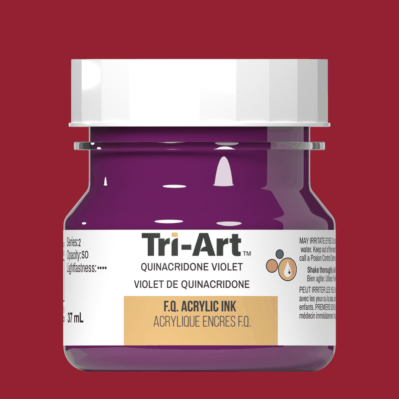 Tri-Art Ink - Quinacridone Violet - 37mL-2