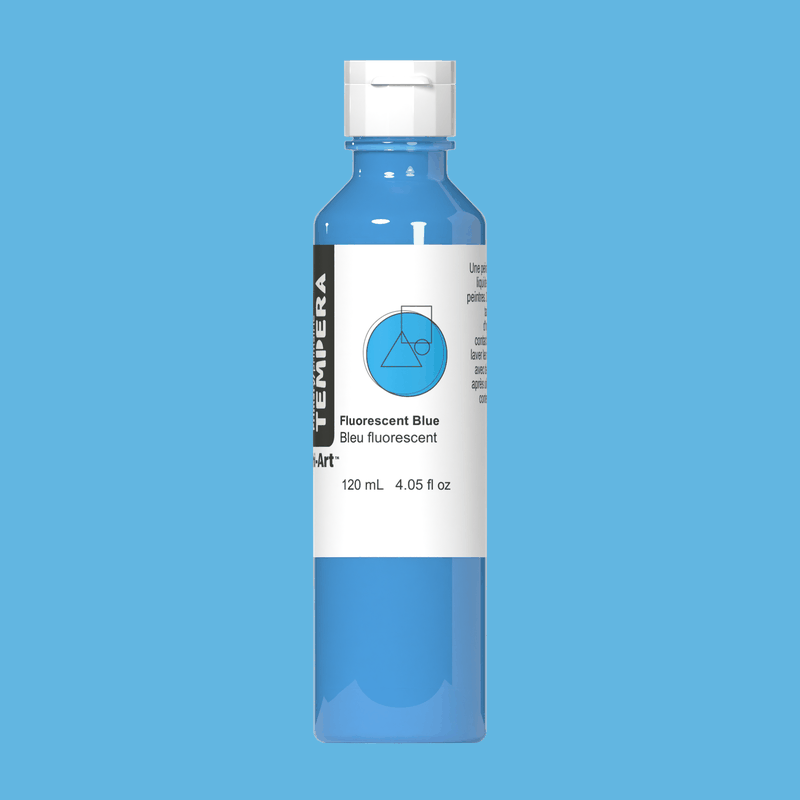 Primary Liquid Tempera - Fluorescent Blue-6