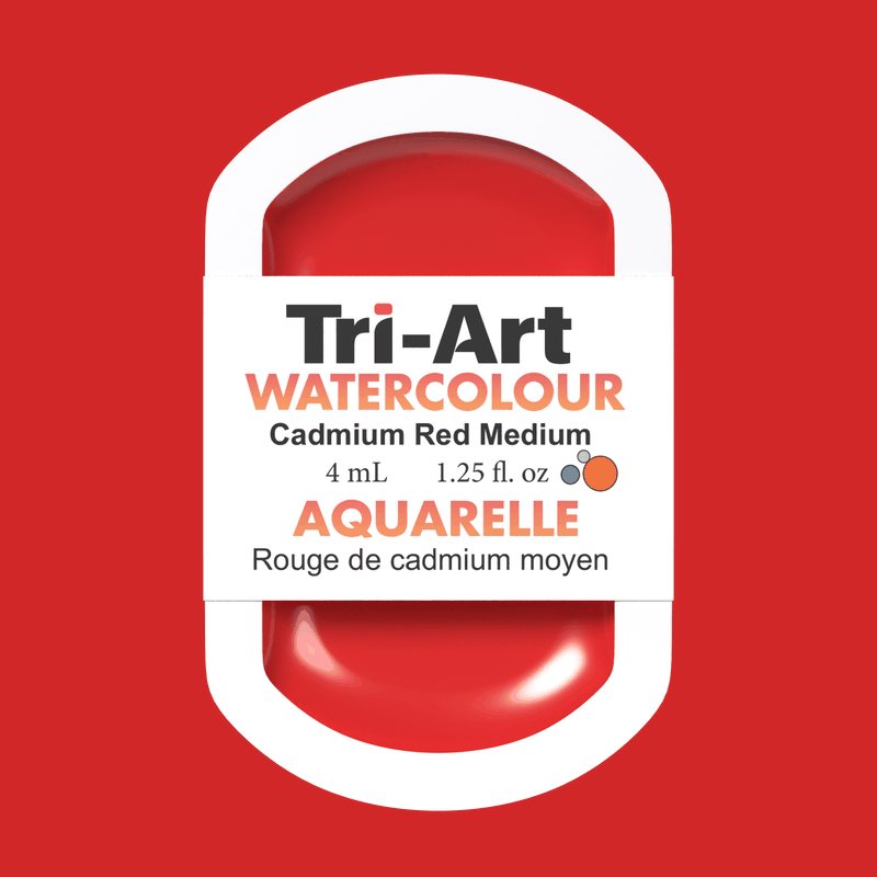 Tri-Art Water Colours - Cadmium Red Medium Hue-5