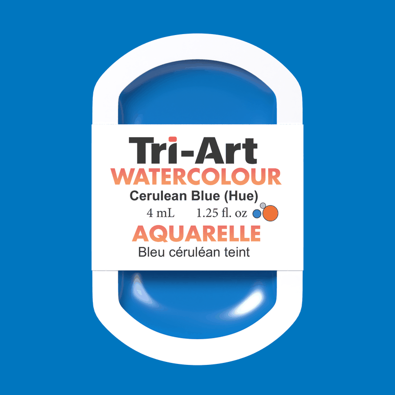 Tri-Art Water Colours - Cerulean Blue Hue-5
