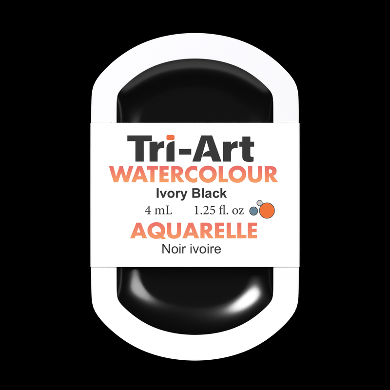Tri-Art Water Colours - Ivory Black-5