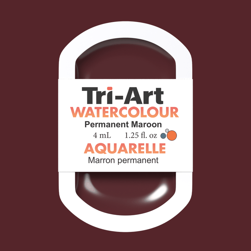 Tri-Art Water Colours - Permanent Maroon-5