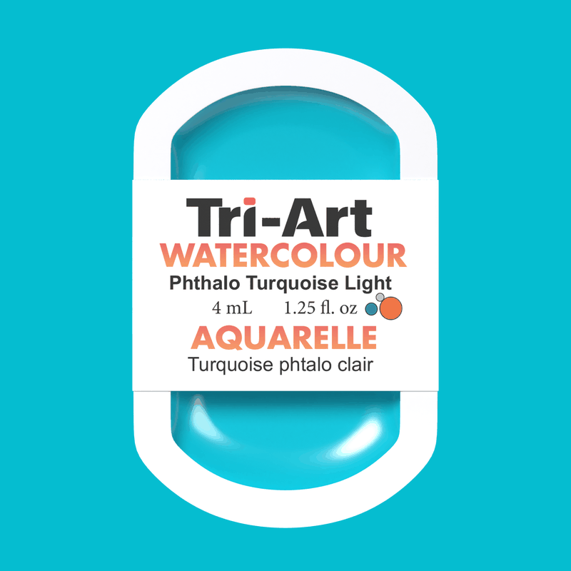 Tri-Art Water Colours - Phthalo Turquoise Light-5