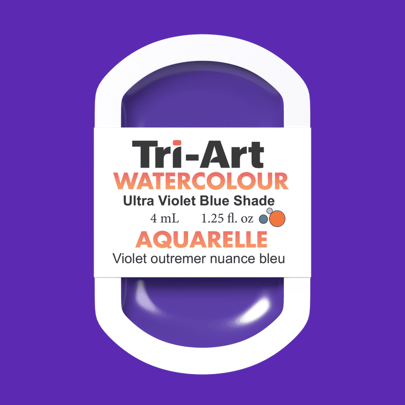 Tri-Art Water Colours - Ultramarine Violet Blue Shade-5