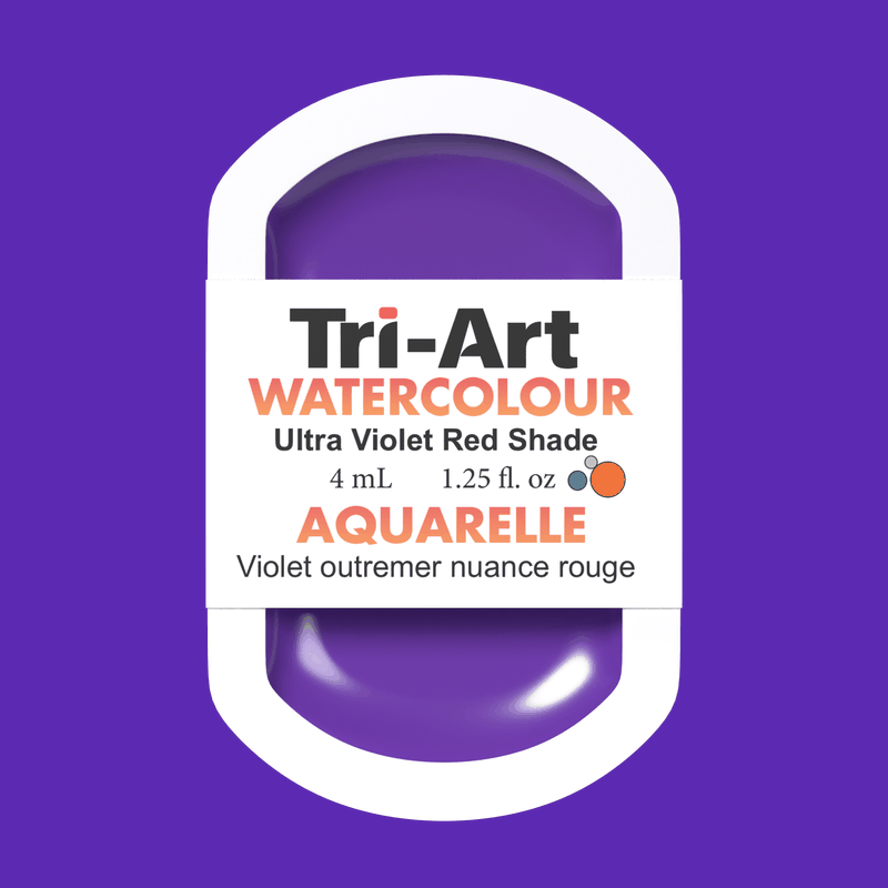 Tri-Art Water Colours - Ultramarine Violet Red Shade-4