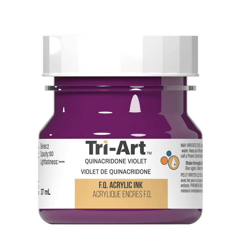 Tri-Art Ink - Quinacridone Violet - 37mL-0