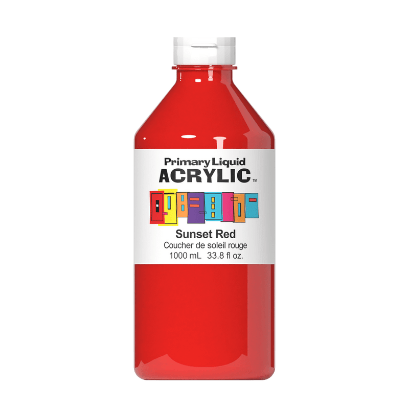 Primary Liquid Acrylic - Sunset Red-1