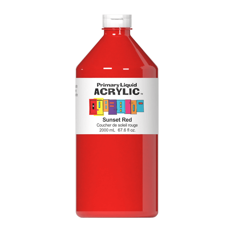 Primary Liquid Acrylic - Sunset Red-3