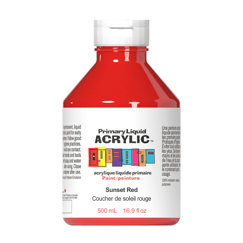 Primary Liquid Acrylic - Sunset Red-0