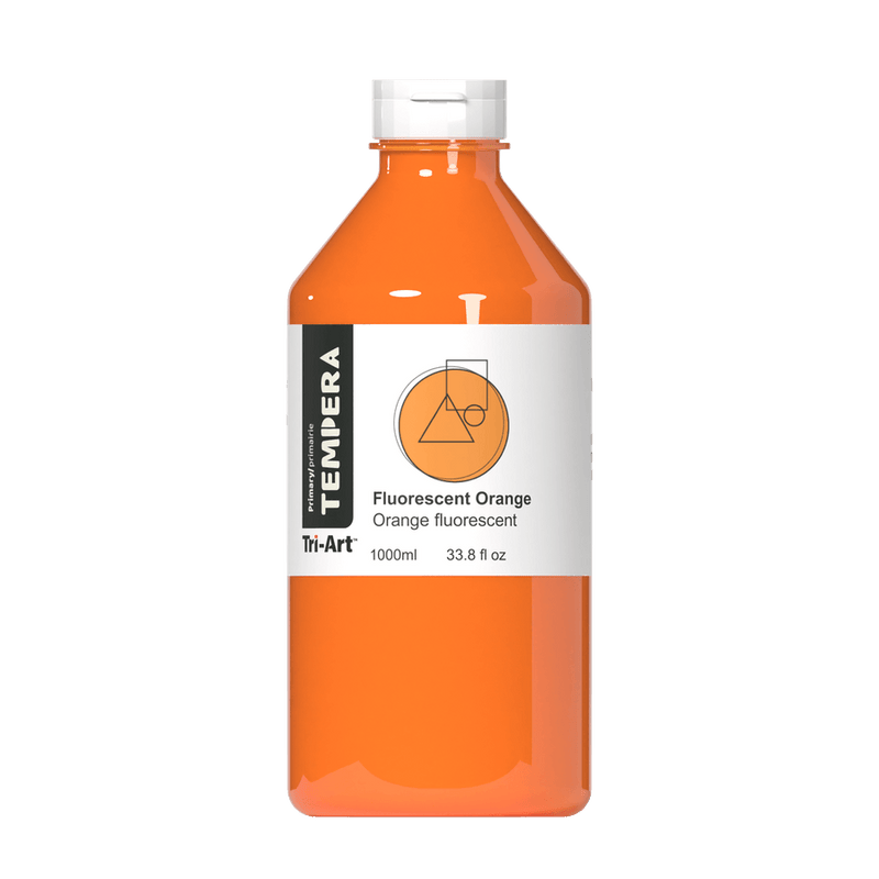 Primary Liquid Tempera - Fluorescent Orange-2