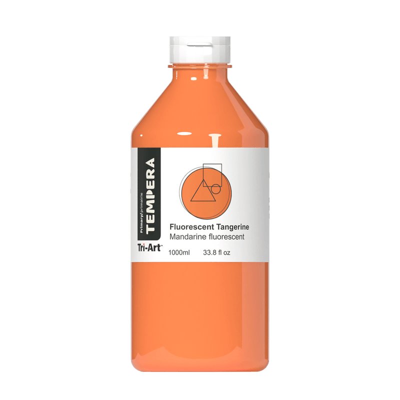 Primary Liquid Tempera - Fluorescent Tangerine-2