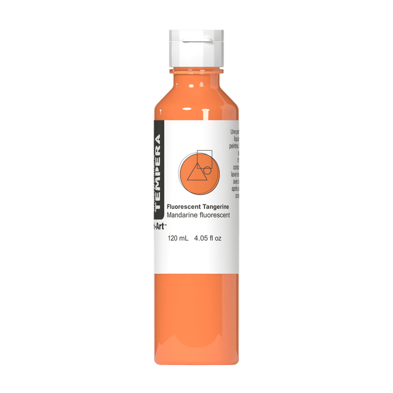 Primary Liquid Tempera - Fluorescent Tangerine-0