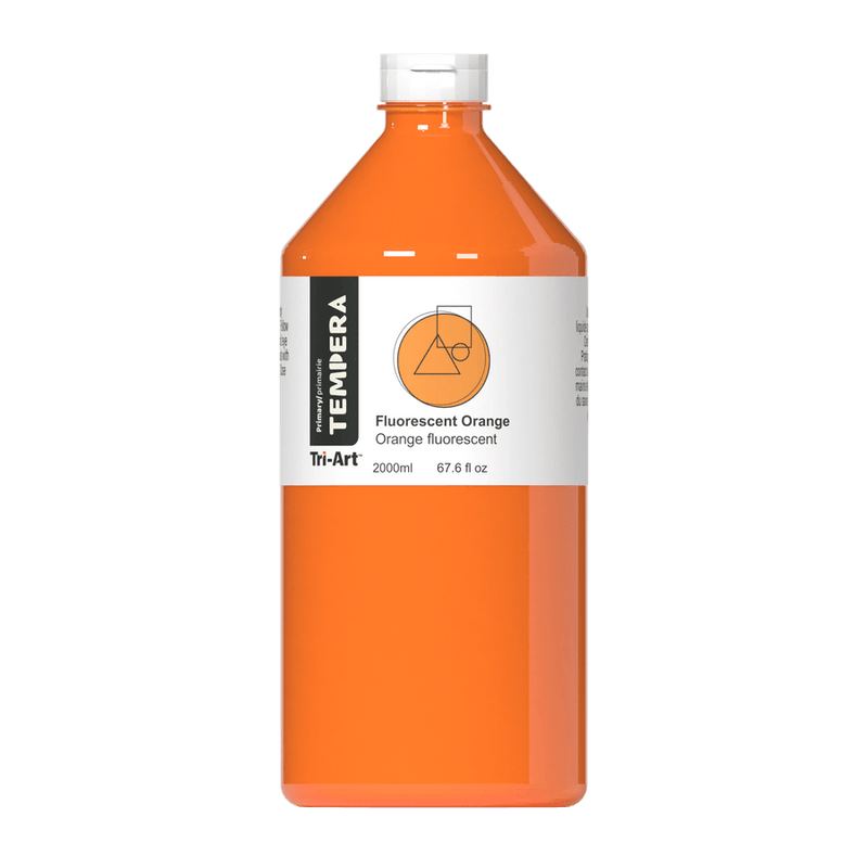 Primary Liquid Tempera - Fluorescent Orange-3