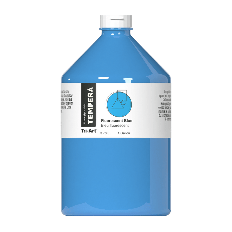 Primary Liquid Tempera - Fluorescent Blue-4