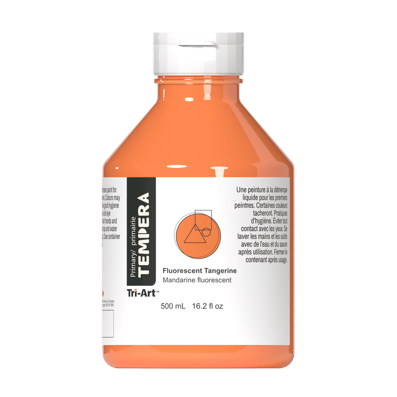 Primary Liquid Tempera - Fluorescent Tangerine-1